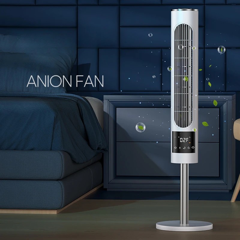 Tower Fan Intelligent Negative Purifier Fan Light Sound Electric Fan Bladeless Vertical Remote Contr