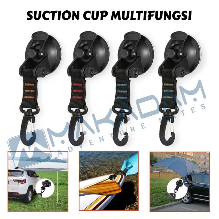suction cup pengait tali flysheet camping awning mobil campervan