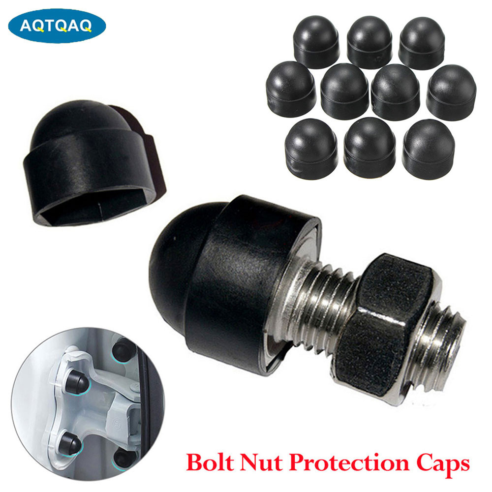 10Pcs/Set Screw Protection Cap Cover Bolt Nuts M8 M10 Exposed Hexagon Plastic Front Rear Door Deco F