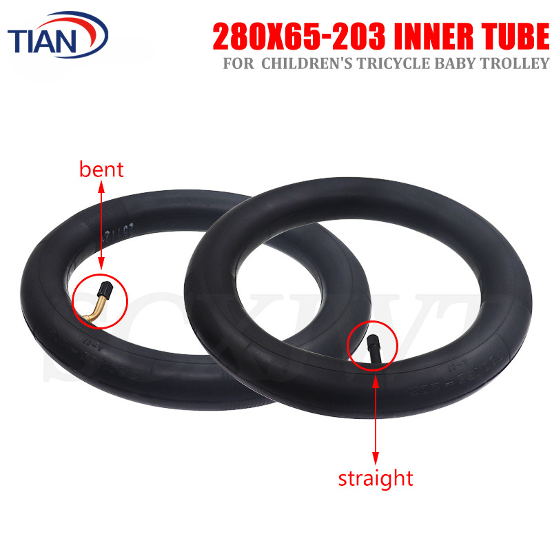 12 Inch Camera 280x65-203 Inner Tube for Children's Tricycle Baby Trolley Pneumatic Inner Tire Handc