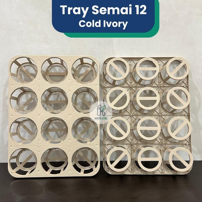 KENYUAGRO Tray Semai 12 lubang / Pot Tray Bunga Anggrek / Tray Pot Semai Aglonema Kaktus Sukulen