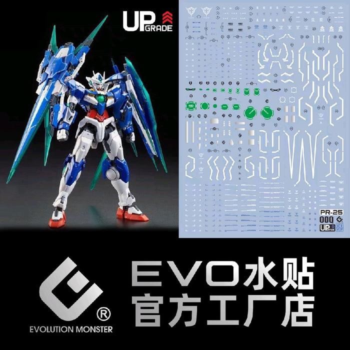 RG 1/144 GUNDAM 00 QANT QAN[T] FULL SABER WATER DECAL EVOLUTION MONSTER