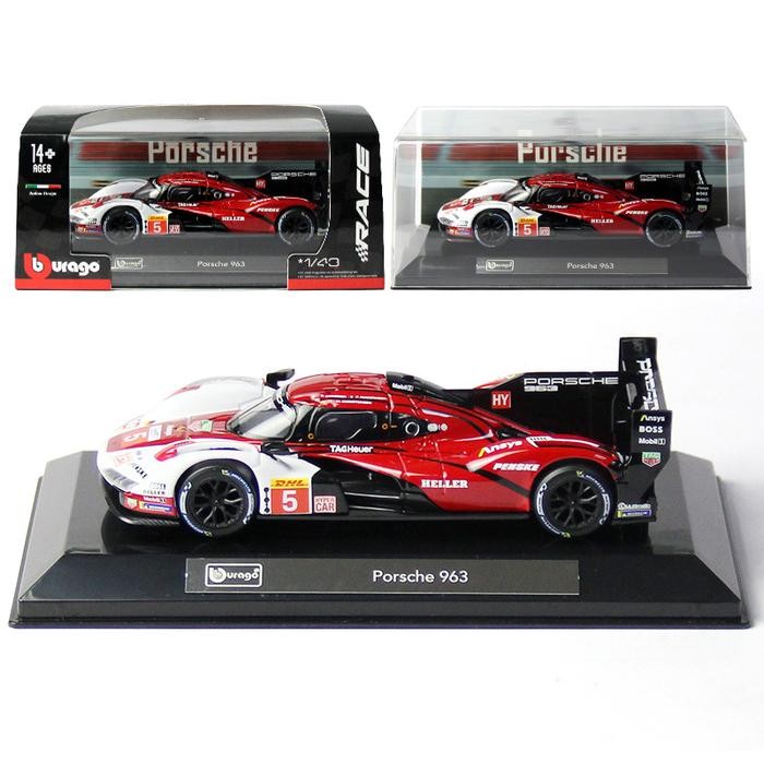 Bburago 1:43 Porsche 963 911 RSR Bugatti Bolide 2020 Chevrolet Corvette C8.R Diecast Car Model Toys