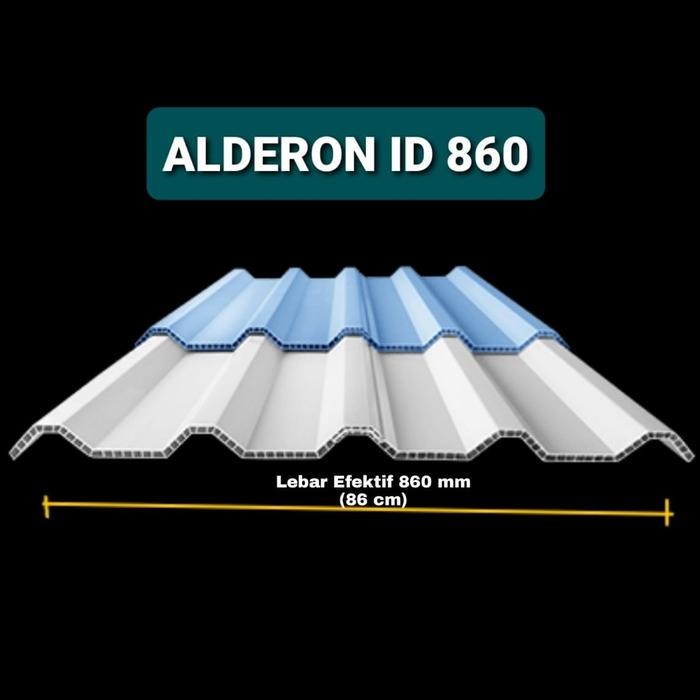 Atap ALDERON 860 UPVC harga permeter