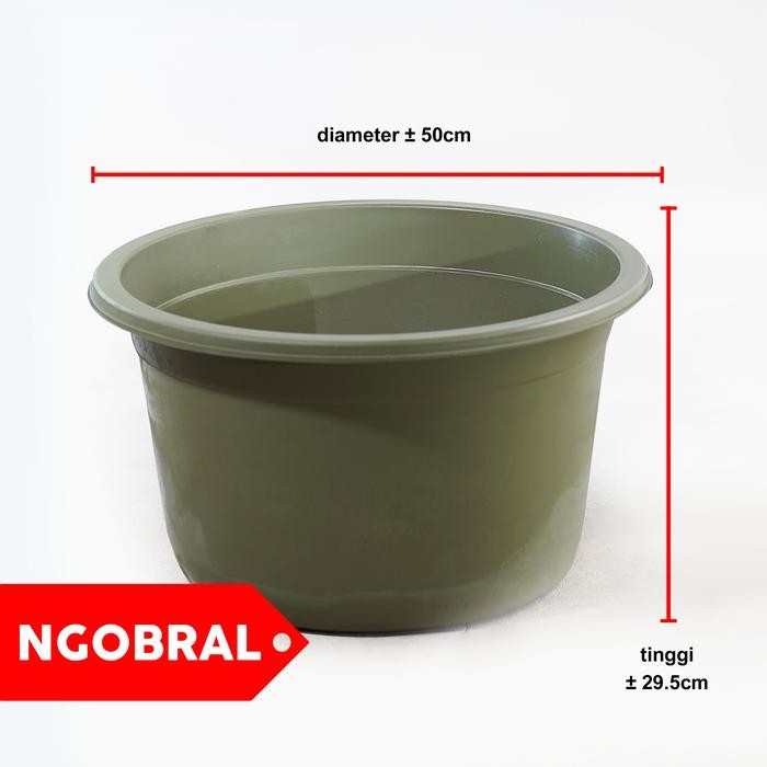 KUALITAS GOJEK/GRAB Baskom Plastik Besar D 50 cm Ember Bak Plastik Jumbo TINGGI