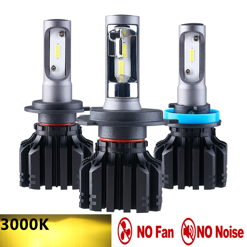 yellow LED h7 h11 led fog H8 H16 H27 880 881 HB4 H1 H3 9005 9006 HB3