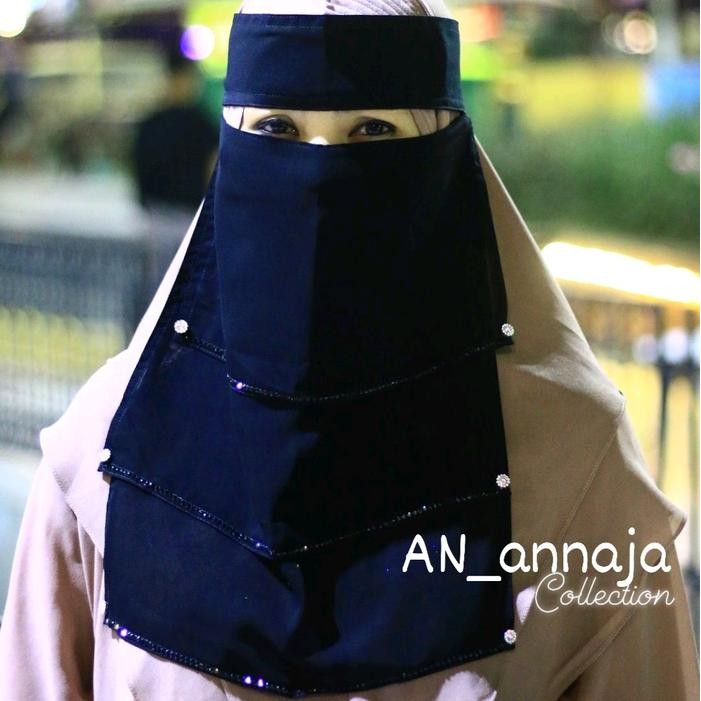 Prom0Besar- Niqob Cadar 3 Layer Atau 3 Susun Cantik Medina