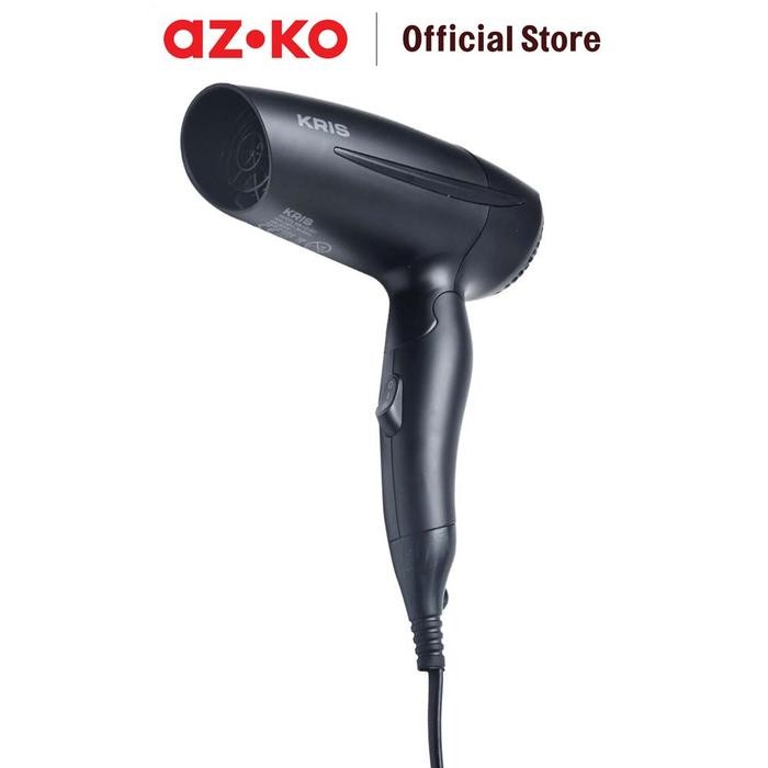 KRIS HAIR DRYER TRAVEL 600 WATT - HITAM