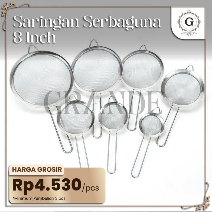 SARINGAN SERBAGUNA SARINGAN STAINLESS TEH TEPUNG SARINGAN TEPUNG KAWAT AYAK JARING HALUS MINYAK