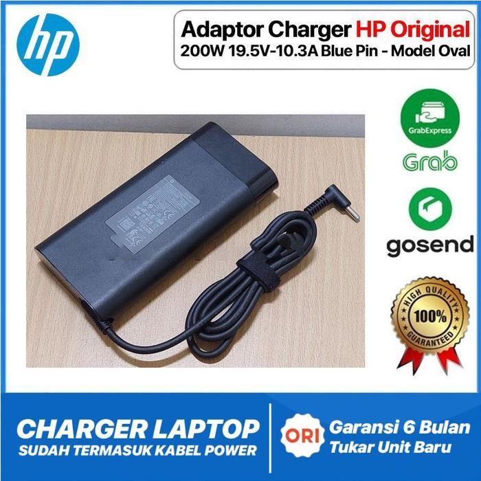 Adaptor Charger HP Pavilion Gaming 17 16 15 - 19.5V-10.3A 200W OVAL