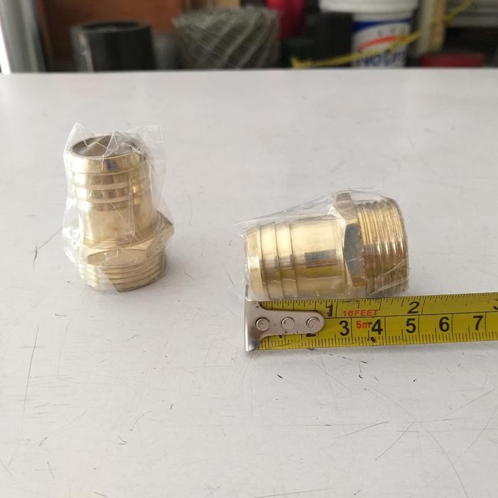 BisAiNstan- Nepel Selang 1 Inch X 1 Inch. Nepel Kuningan