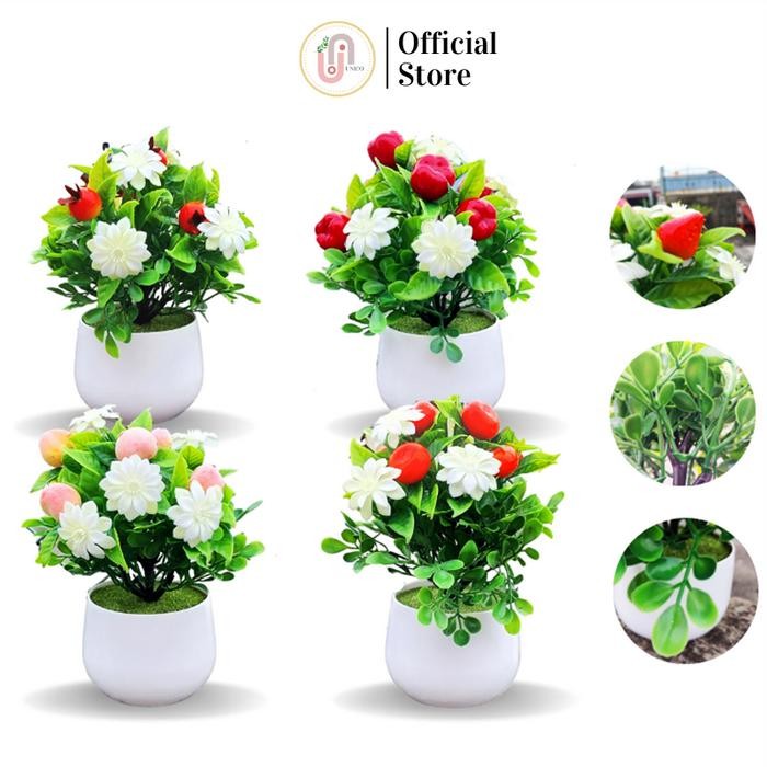 Tanaman Hias Mini Buah Plastik Artificial Dekorasi Pajangan Ruangan