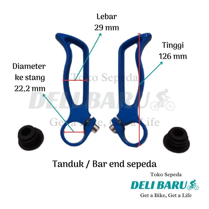 Tanduk Stang Bar End Pegangan Ujung Sepeda Anak Bmx Lipat Federal Mtb Fixie Minion