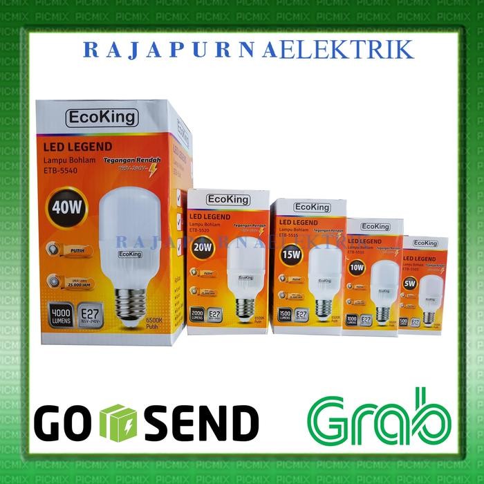 iqea- Lampu Led Bulb Jumbo Ecoking 30W / 30 Watt Super Terang