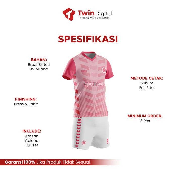 TERMURAH Custom Jersey Futsal Baju Mini Soccer Tshirt Olah- Setelan Kaos Futsal V Neck READY STOCK