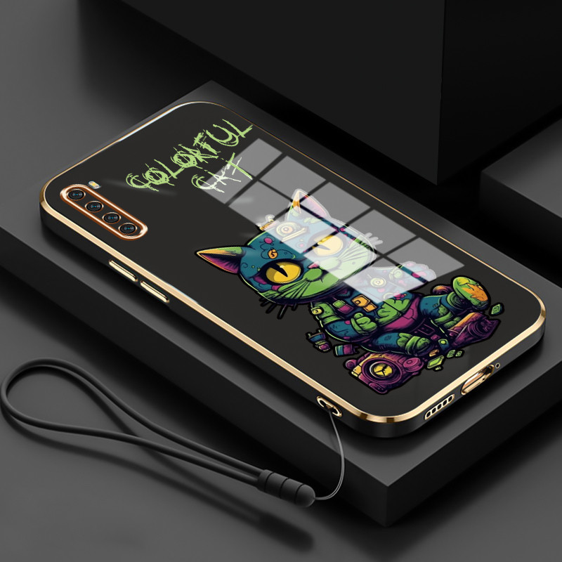 Casing Untuk Xiaomi Redmi Note 8 Note 8T Note 8 Pro Case Casing HP Softcase Tali gantungan berlapis 