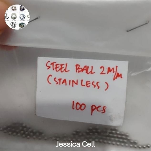 STEEL BALL 2MM STAINLESS STEEL ( 100 PCS )