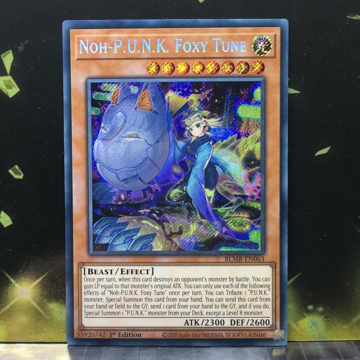 Yugioh Noh-P.U.N.K. Foxy Tune - BLMR secret rare