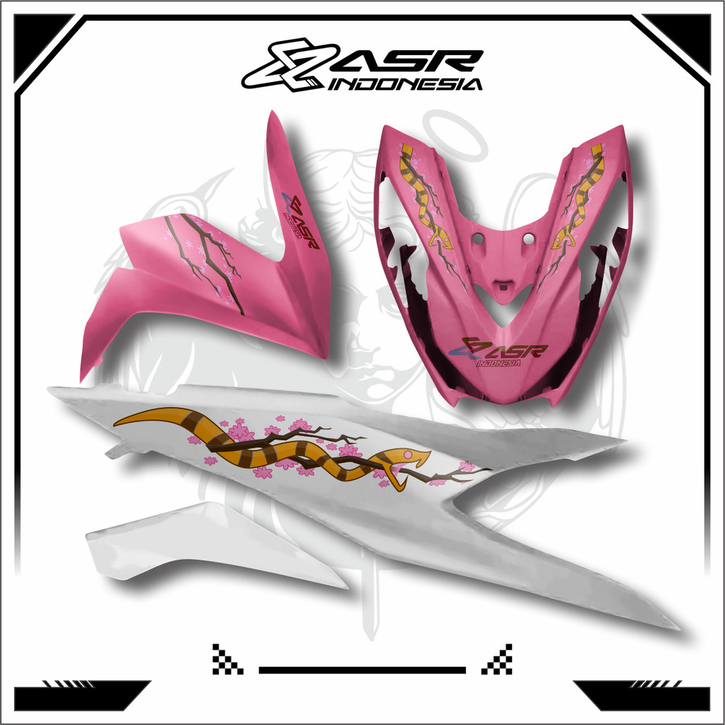 STRIPING TRANSPARAN HONDA BEAT DELUXE ULAR LIVERY MOSTWANTED