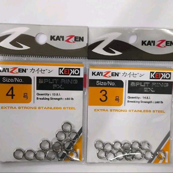 split ring pancing merk lkaizen split ring lure umpan pancing hanya split ring