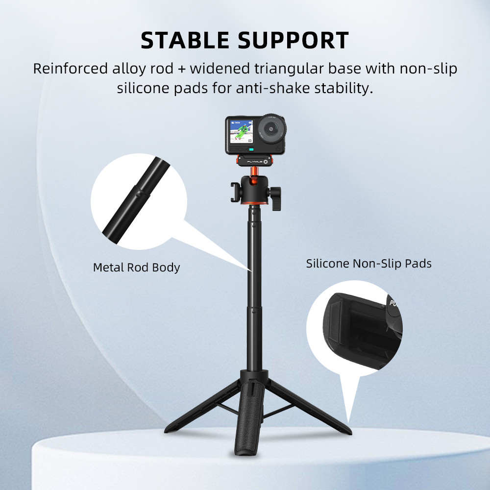Flymile Magnetic Quick Release Tripod For DJI Osmo Action 6/Nano,Portable & Extendable,for DJI Osmo