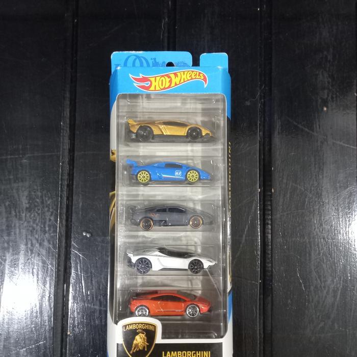 Hot Wheels Gift Pack Lamborghini Isi 5 Pcs Terbaru 