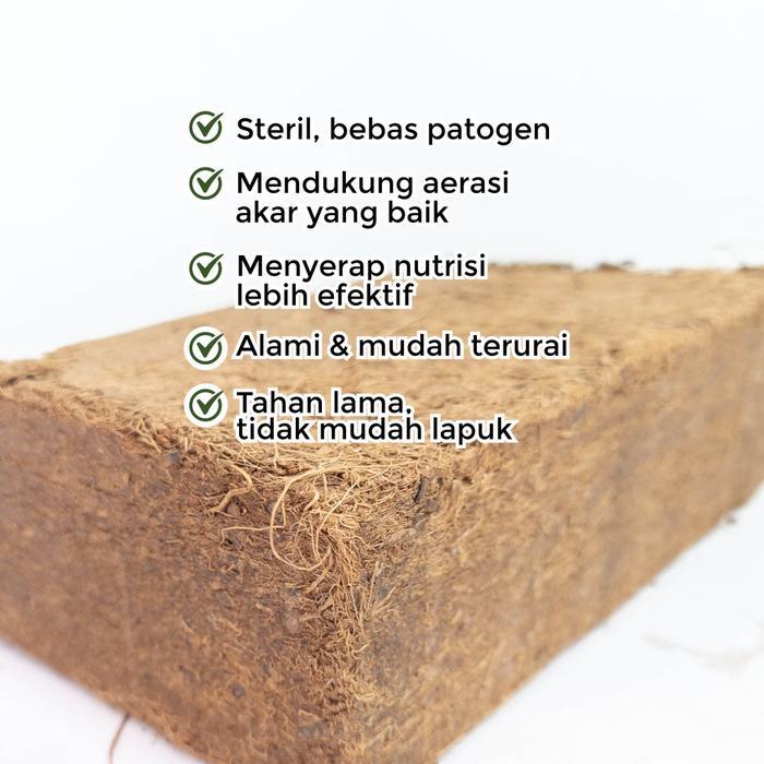 TERPERCAYA MEDIA TANAM COCOBLOCK - Media Tanam Praktis Kaya Unsur Hara