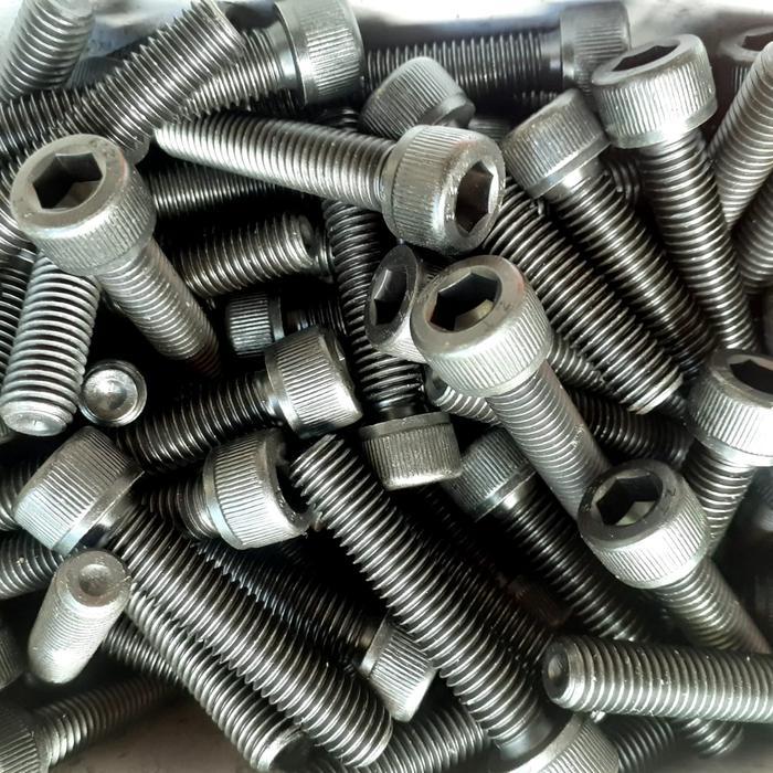 NEW BAUT L BAJA M10X50 / BAUT L BAJA M10 X 50 / BAUT L M10X50 BAJA HITAM