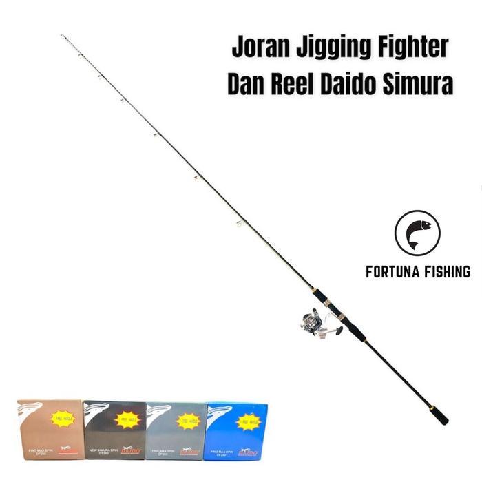Sepaket Joran Jigging Fighter & Reel Daido Simura