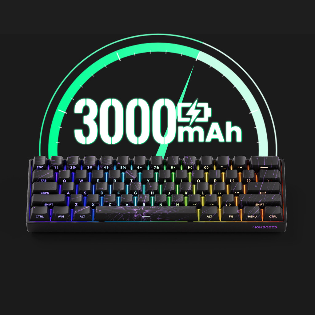 MONSGEEK FUN60 PRO&MAX HE Machanical Keyboard Magnetic Switch 60% Wireless Gaming Keyboard Rapid