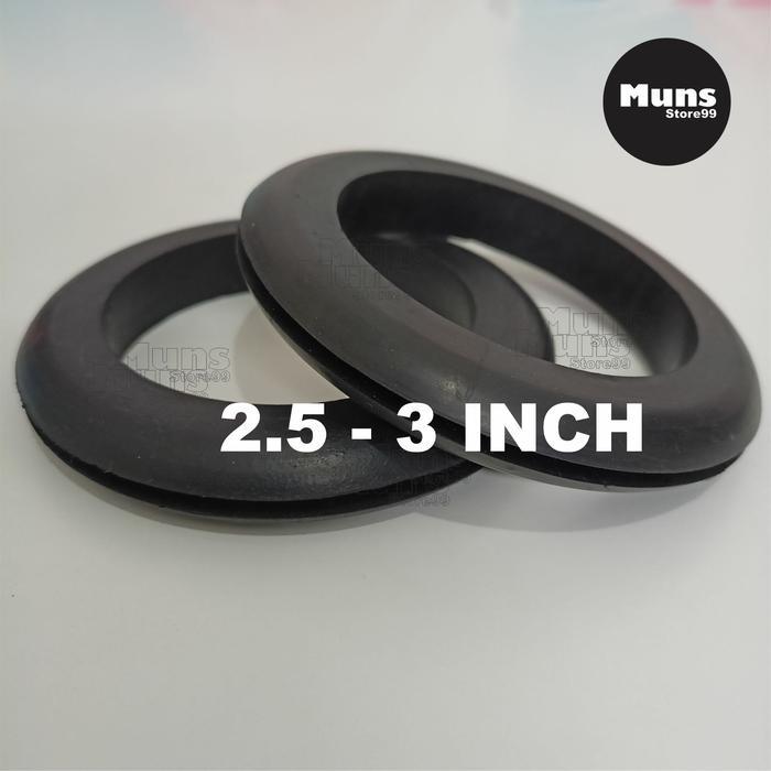 NEW Gromet Karet Rubber Grommet 2.5 - 3 Inch Pipa PVC Sistem Hidroponik Filter air