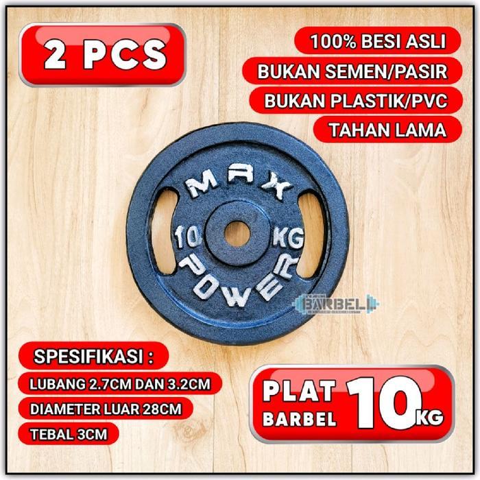 PLAT BARBEL / DUMBBELL 10KG 2PCS
