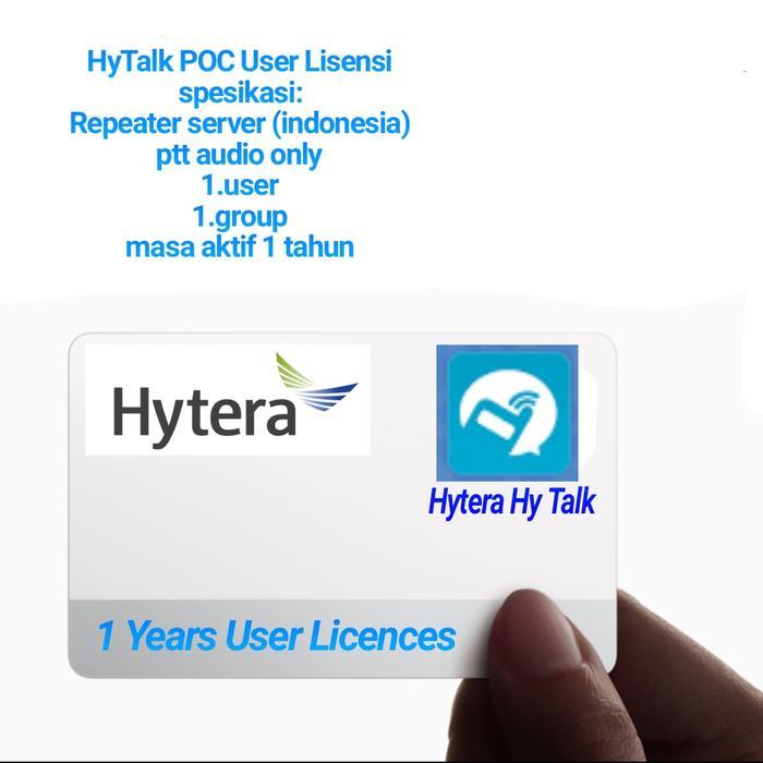 HT POC USER LISENSI SERVER HYTERA HYTALK