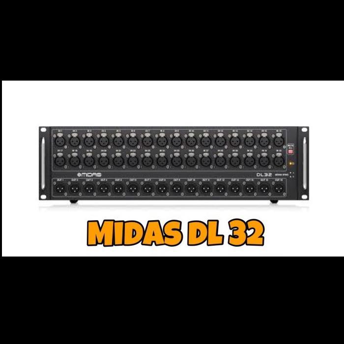 TERPERCAYA MIDAS DL32 - stage box digital for x32/m32/wing family - TANPA CABLE