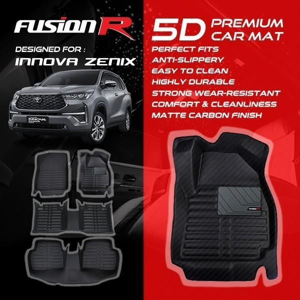 Fusion R Karpet Mobil 5D INNOVA ZENIX Hybrid Premium Car Carpet Carbon