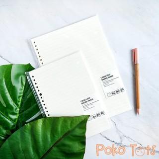 M Loose Leaf Binder Paper A5 Isi Ulang Refill Kertas File Catatan Menulis Menggambar Kotak