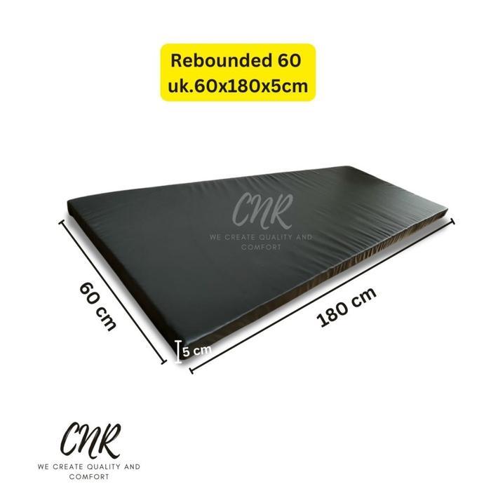 CNR busa rebounded lembaran untuk isi jok kursi atau matras lesehan ukuran 60x180x5cm Hitam