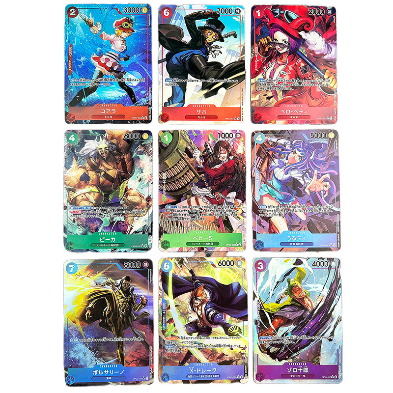 Anime Cards One Piece OPCG OP05 Nika Luffy Don Ace Sabo Boa Hancock Law Nami Zoro Replica Japanese