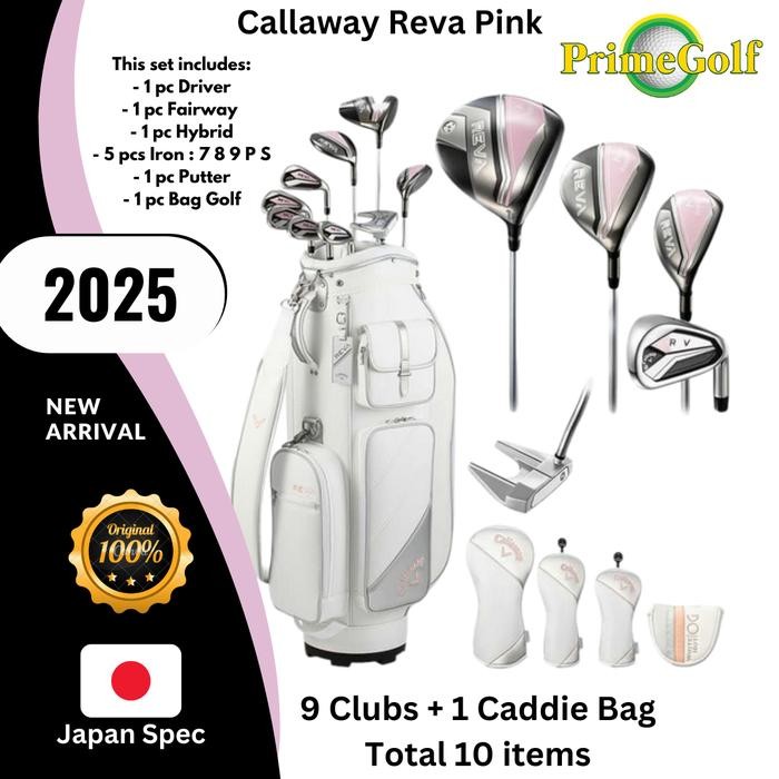 Stick Golf Full Set Callaway Reva Pink Ladies Original Japan