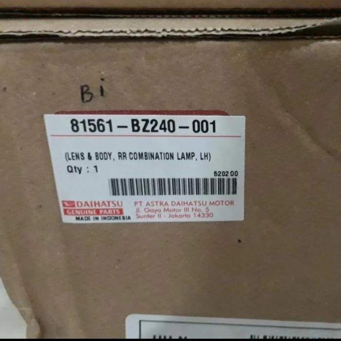 STOPLAMP LAMPU BELAKANG AVANZA XENIA 2016 2017 2018 KIRI ORIGINAL