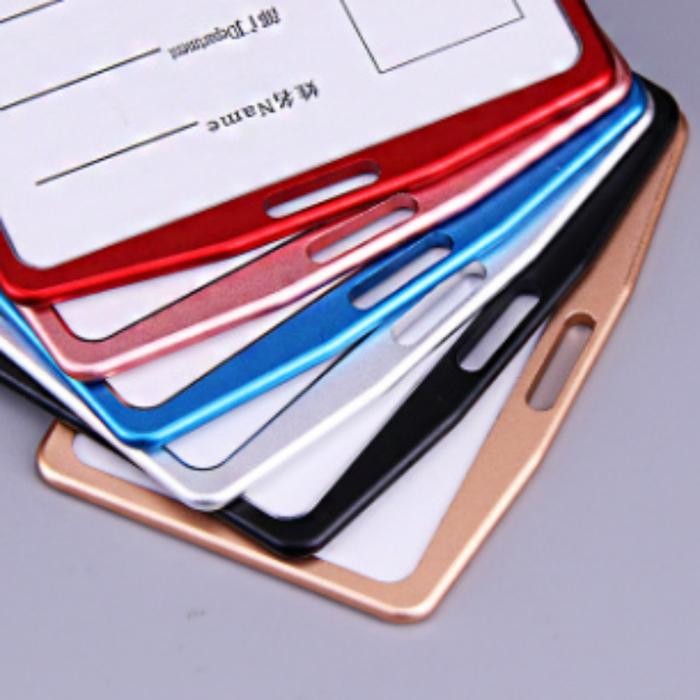 

Business High Quality Aluminum Alloy ID Card Holder Portable Company Work Card ID Card Name Tag
