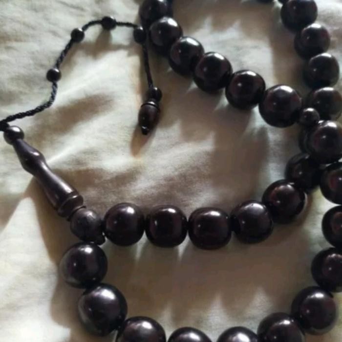 ASLI tasbih kokka hitam jumbo 33 tasbeh kaukah 12mm READY STOCK