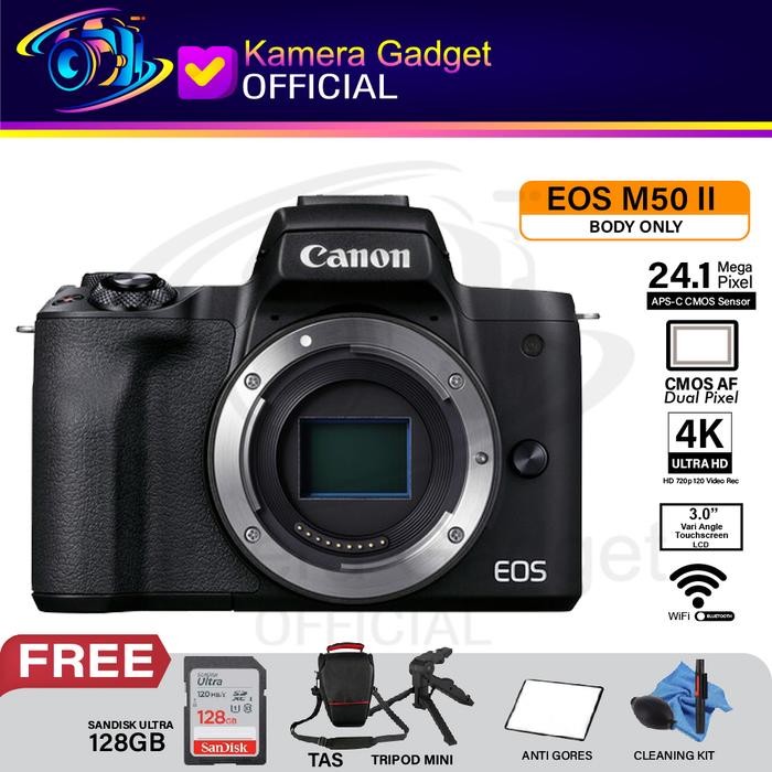 Canon EOS M50 II Body Only Camera Mirrorless BO M 50 MARK 2 Shopeseler