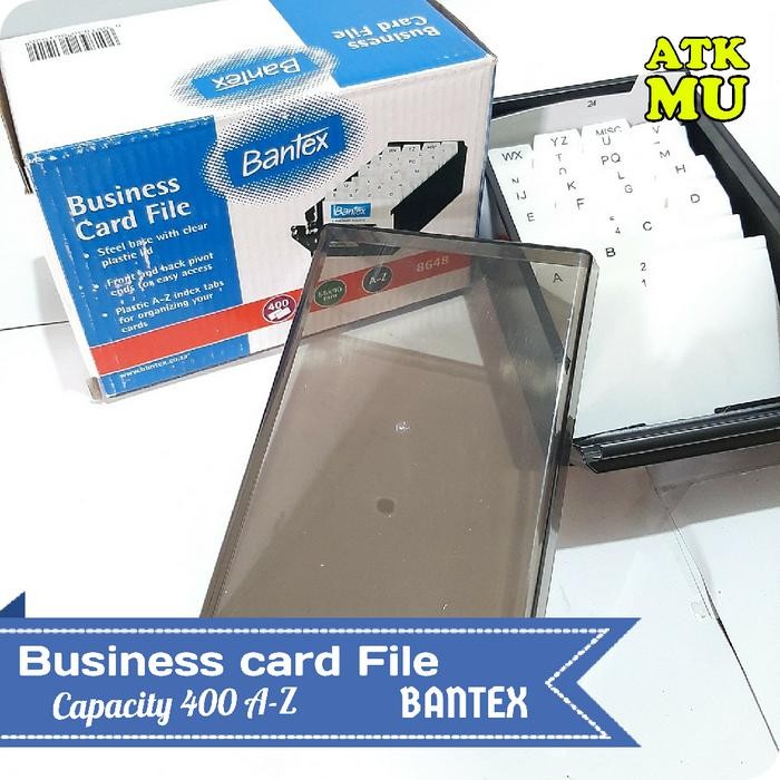 

BUSINESS CARD CASES FILE KAPASITAS 400 A-Z BANTEX 8648
