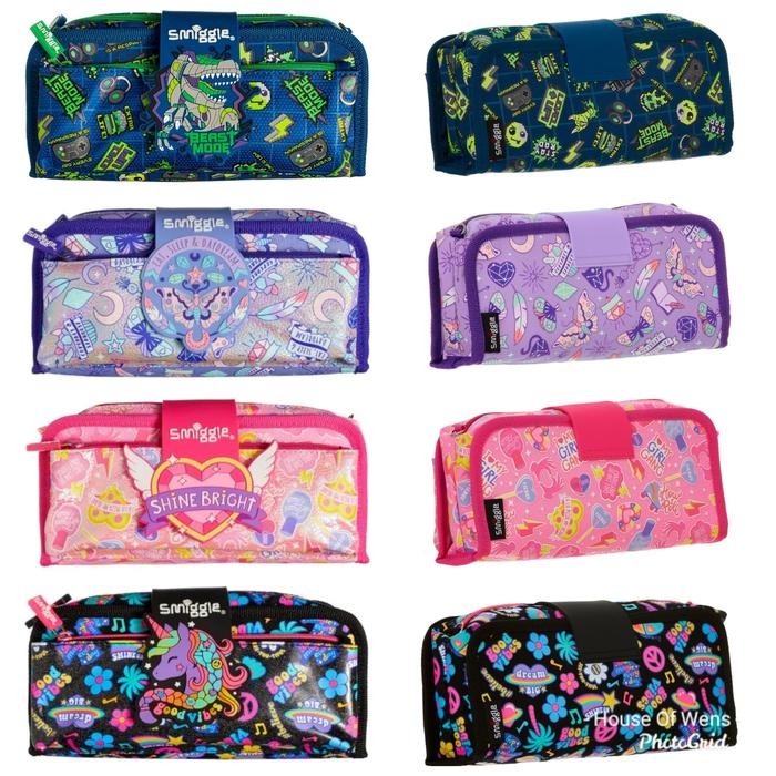 

SMIGGLE EXPRESS SCENTED BADGE UTILITY PENCIL CASE - TEMPAT PENSIL