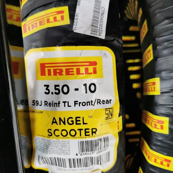Pirelli 350-10 Angelscooter Ban Vespa Classic Untuk Largeframe