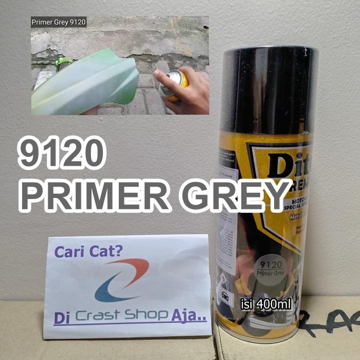 Pilihan- Cat Pilox Diton Premium 9120 Epoxy Primer Grey Dasaran Abu 400Cc Motor Mobil Sepeda