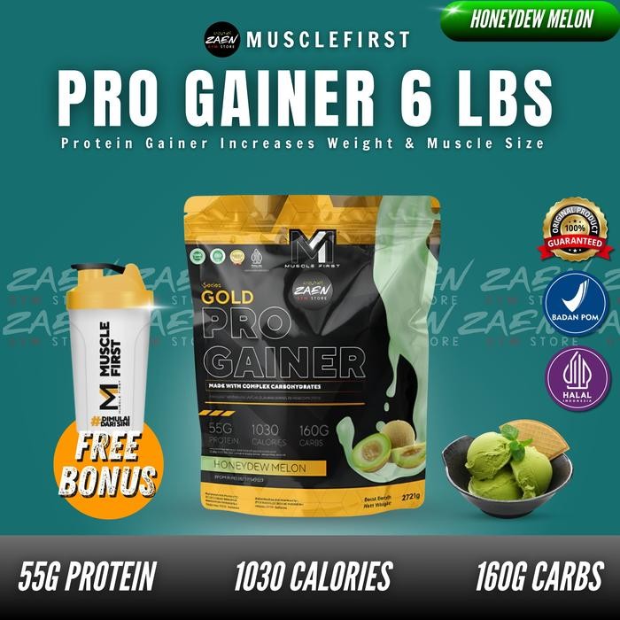 M1 Muscle First Gold Pro Gainer 6 Lbs Weight Mass Gainer BPOM