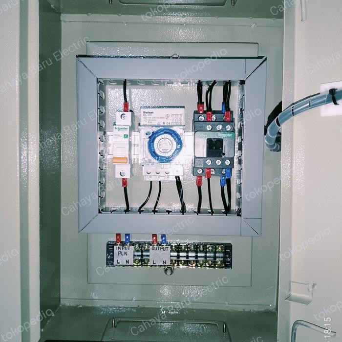 Panel Lampu 25A 1 Phase 220 Kontaktor Schneider