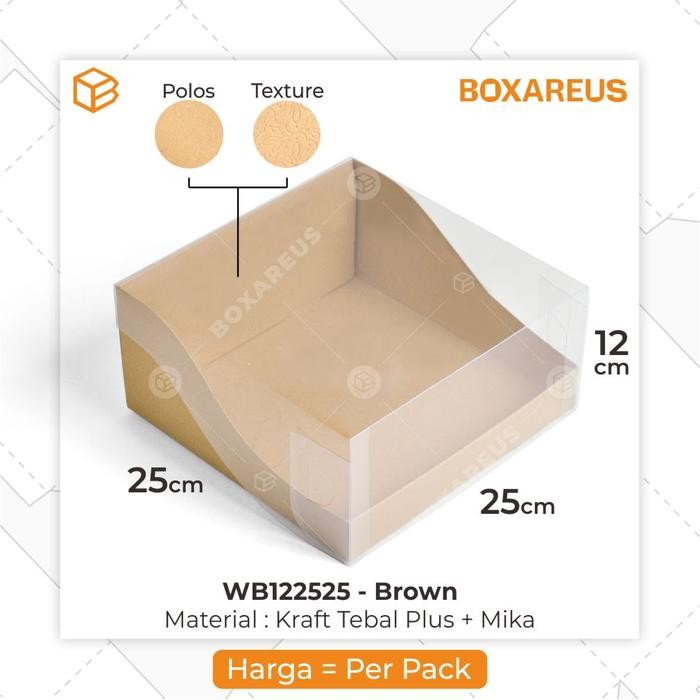 

Cake Box Mika Dus Packaging Kue Lapis Kemasan Window Bolu WB122525